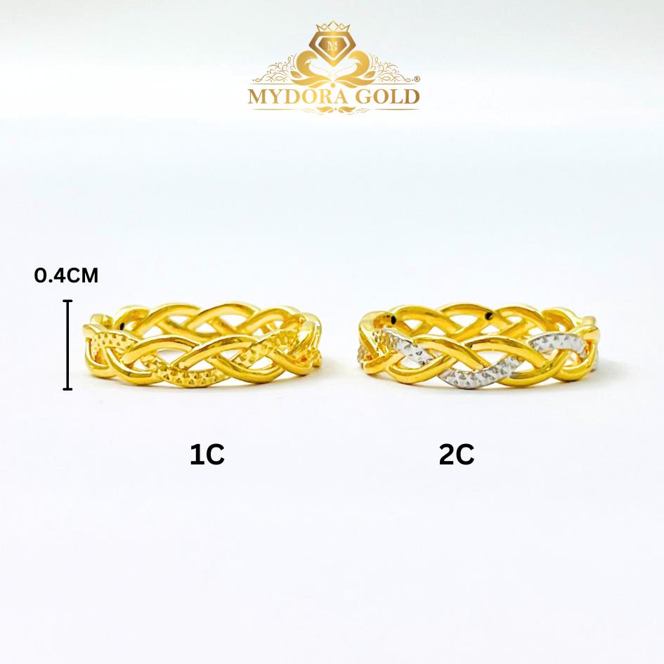 MYDORA Cincin Mini Twisted Rapunzel (5G) l EMAS 916/22K