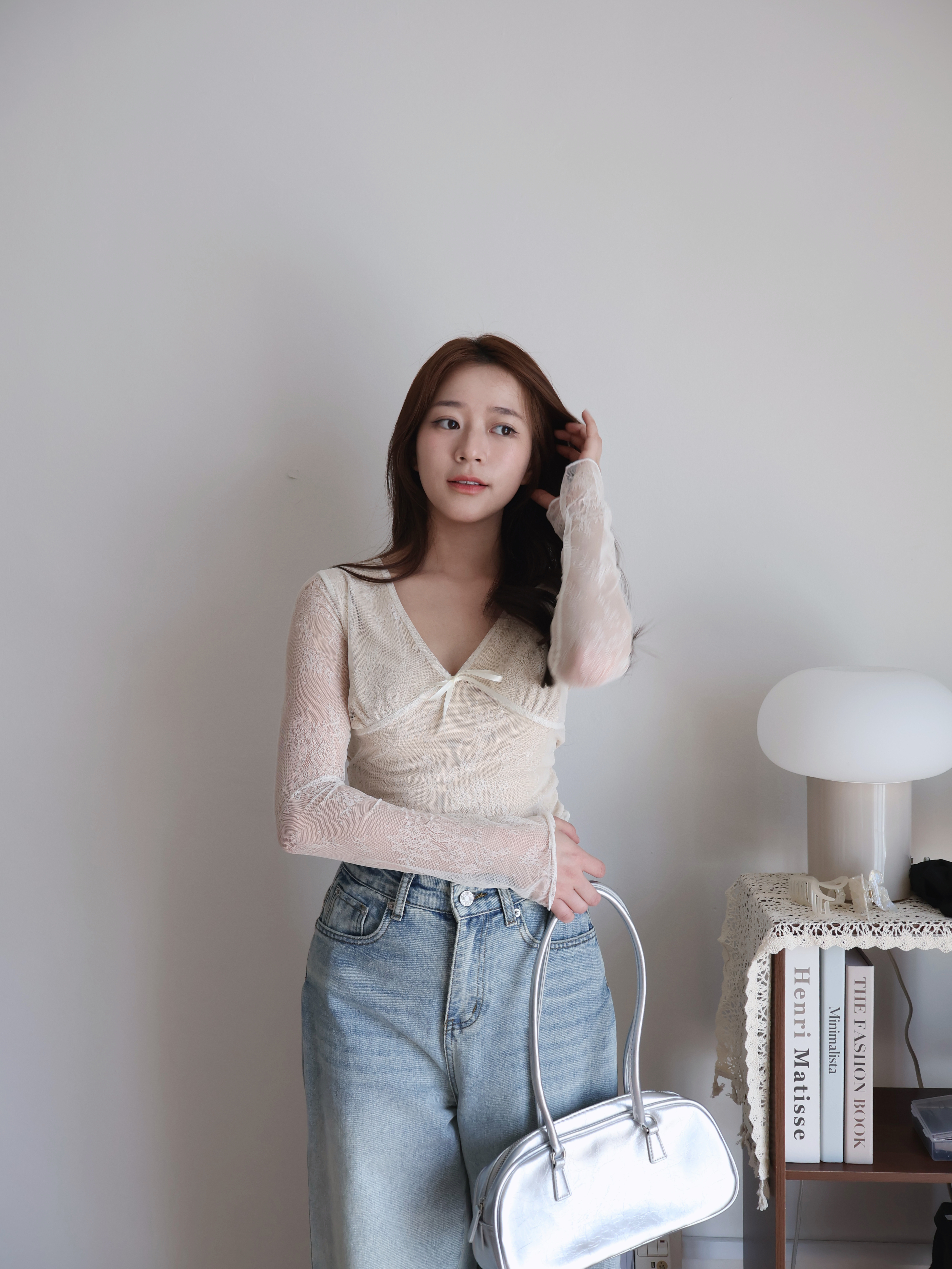 Tatia Lace Top | Cream