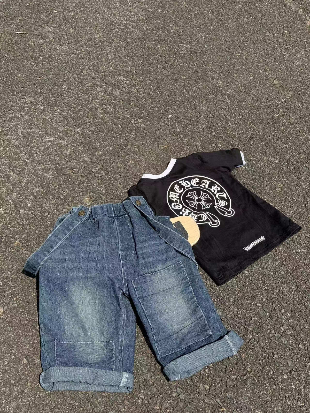 0638 兩穿牛仔褲+ 莫代爾背心