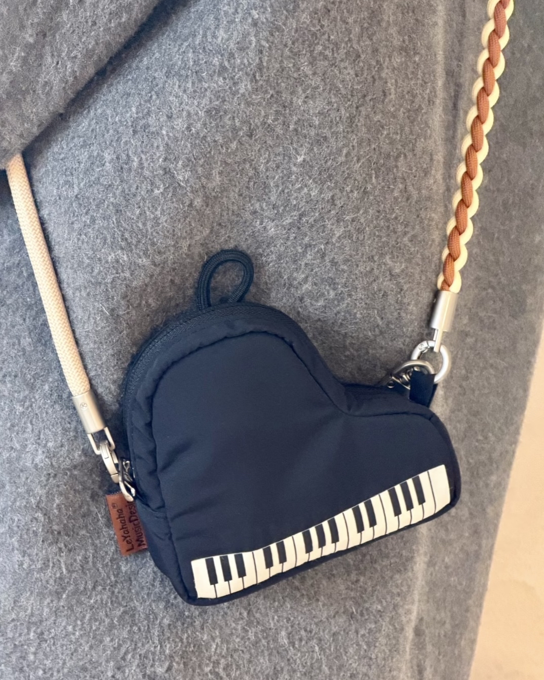 黑白鍵鋼琴造型隨身小包