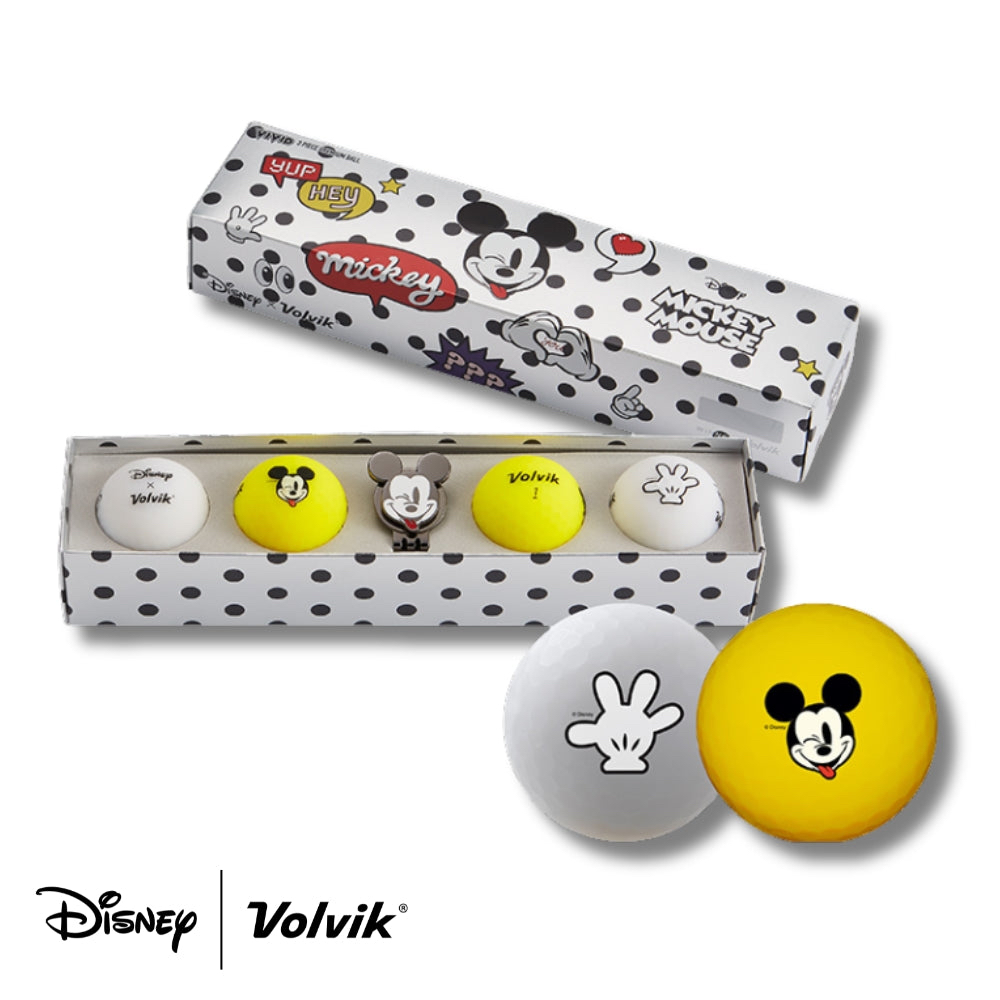 VOLVIK MICKEY MOUSE 禮盒 米奇球標與帽夾 