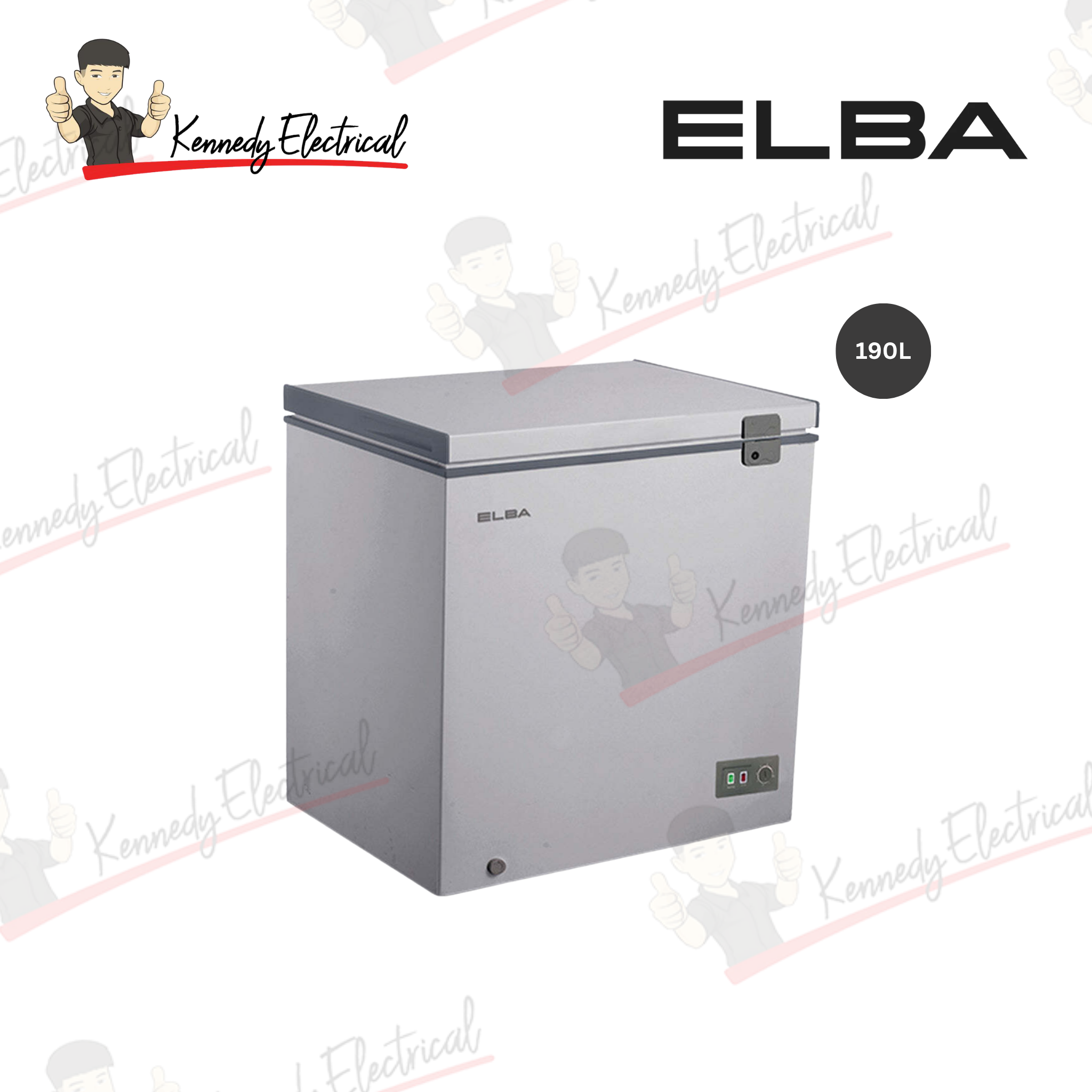 ELBA 190L Artico Series Chest Freezer (EF-E1915(GR))