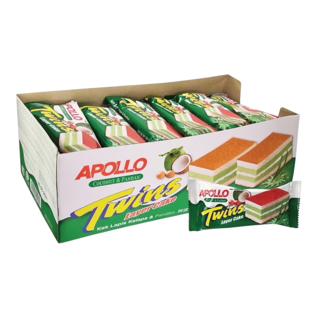 24pcs x 18g Apollo Layer Cake / Checker /Twins Assorted Flavor