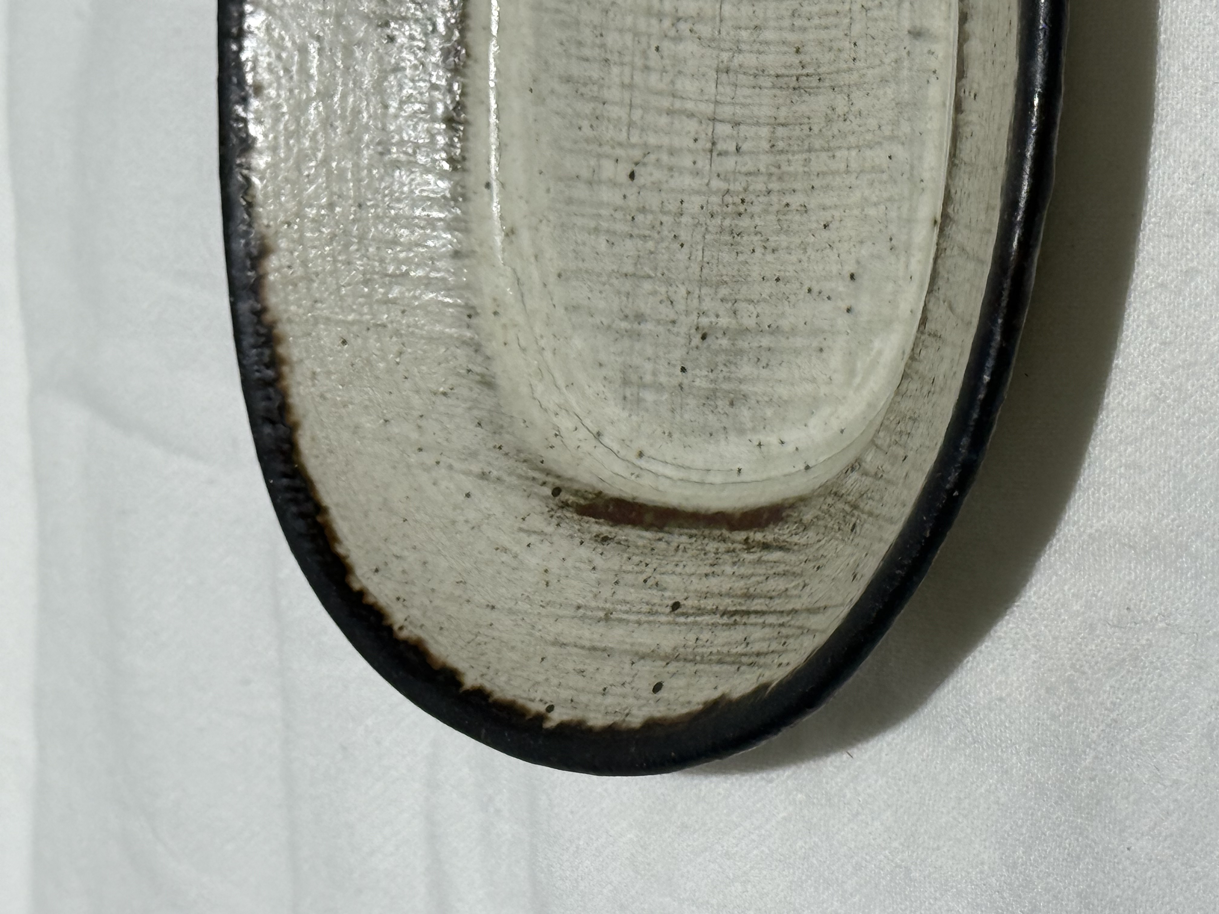 馬目隆広 小盤 素白 黑邊