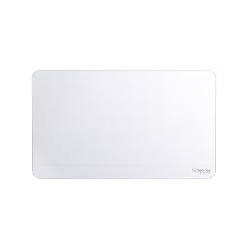 施耐德 AvatarOn 白 孖位 空白面蓋