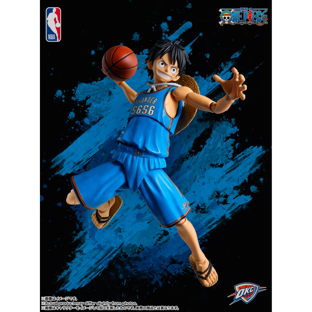 PREORDER SHF One Piece x NBA Monkey D Luffy
