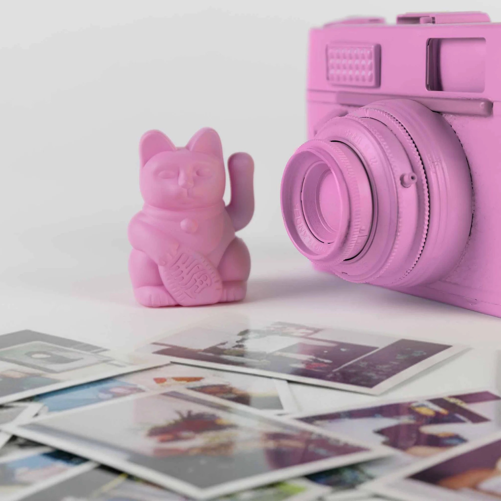 📦訂購 Donkey Products Lucky Cat Solar (HOT PINK) 粉紅色 招財貓