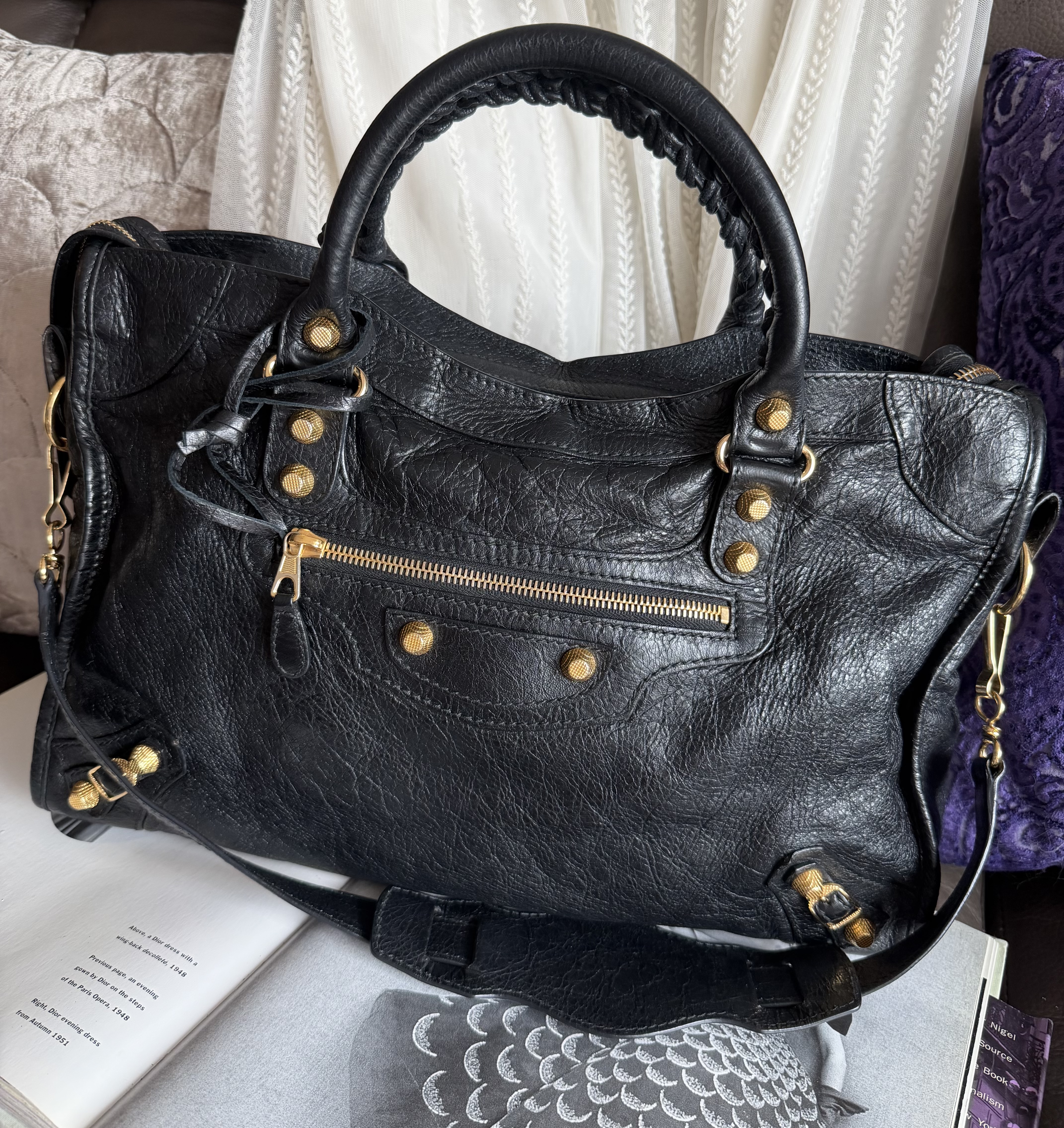 Balenciaga giant 12 gold black classic city 