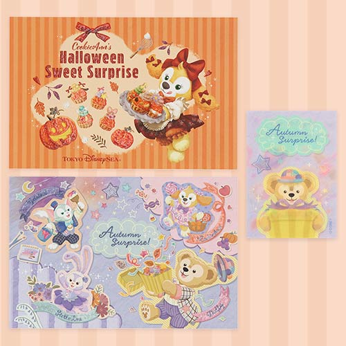 【預訂】TDR Halloween Sweet Surprise - postcard & sticker set