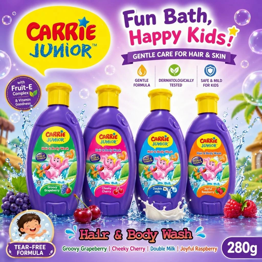 CARRIE JUNIOR Hair & Body Wash 280g