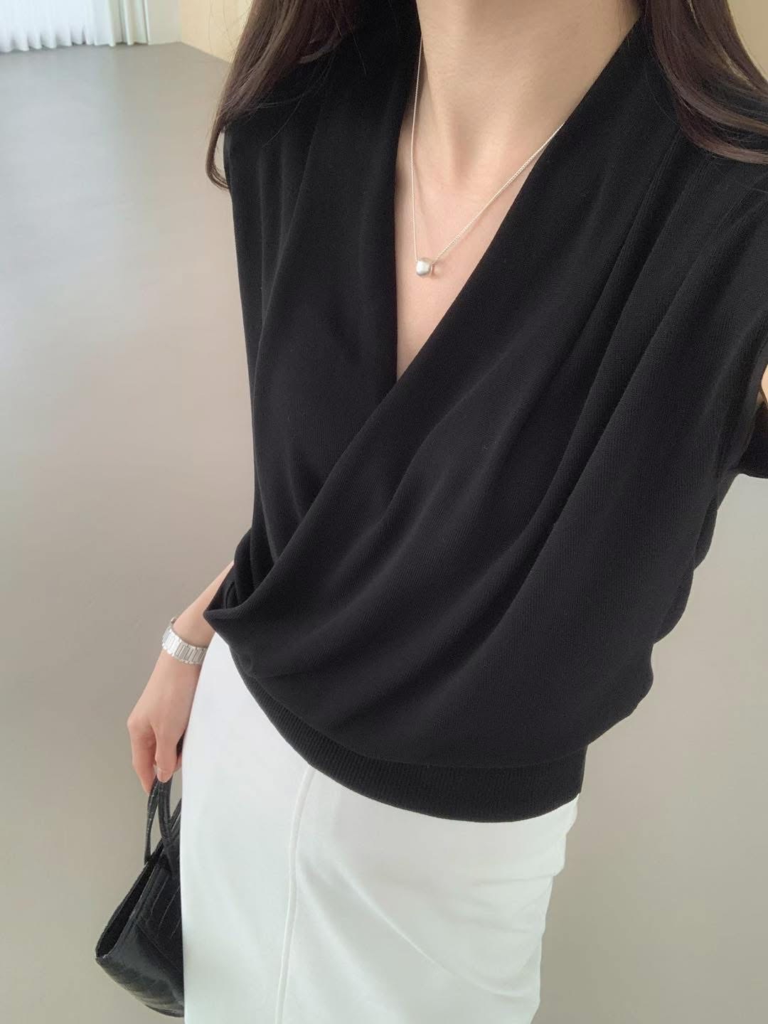 V領顯瘦knit Top