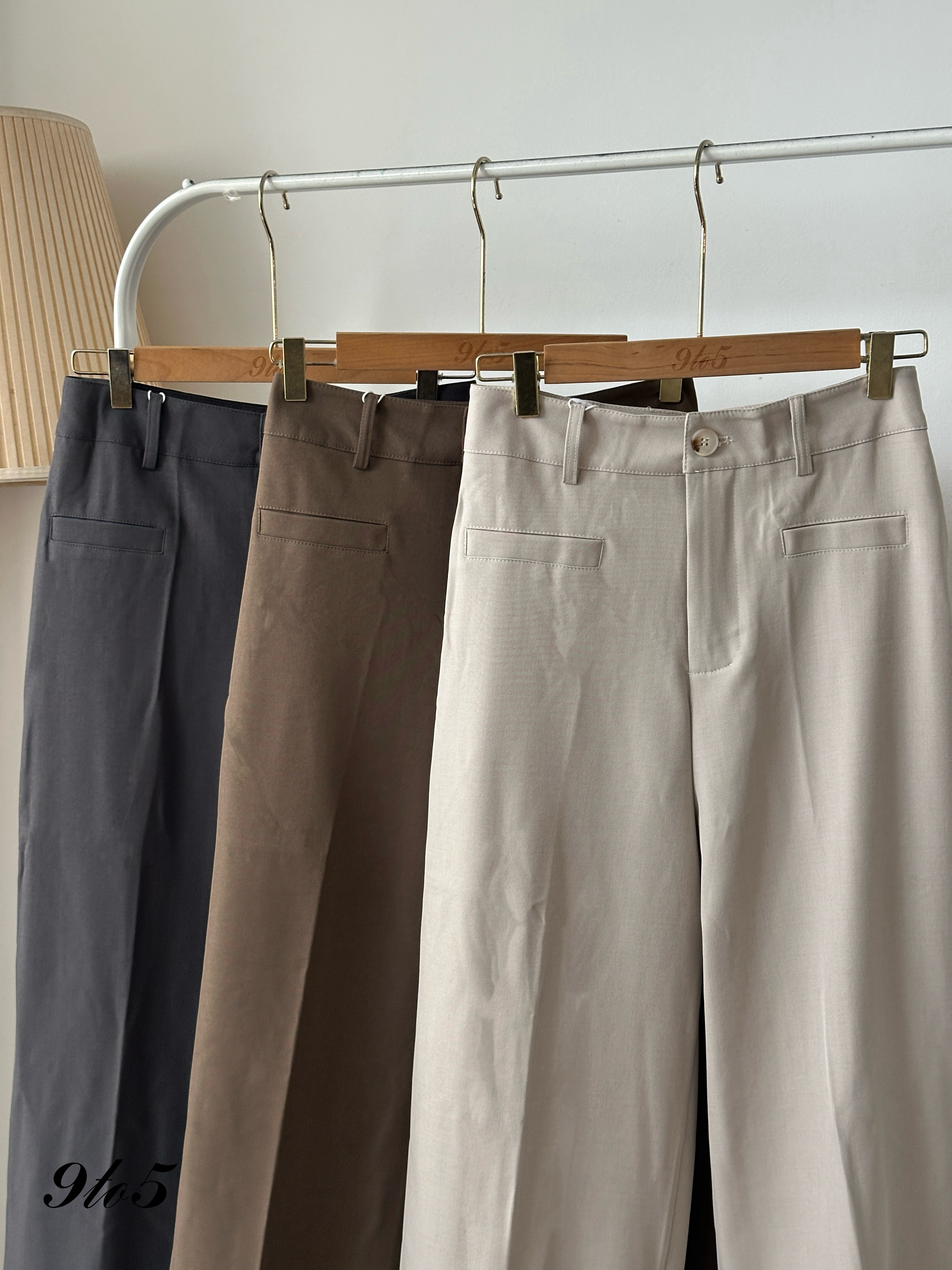S1806 A Line Long Pants - 3 Colors 