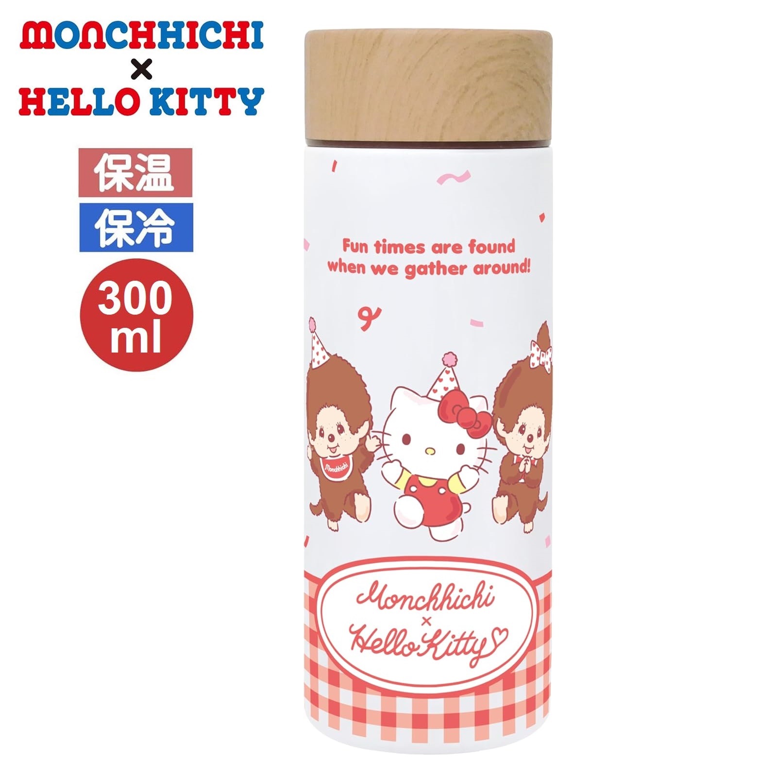 現貨｜Monchhichi x Hello Kitty 日版 不銹鋼 保溫杯 300ml (131-002)
