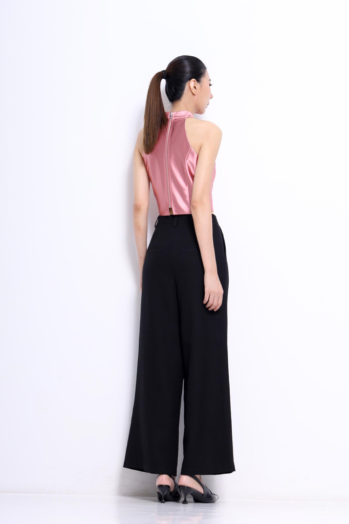 CB2729 Celeste Satin Halter Top