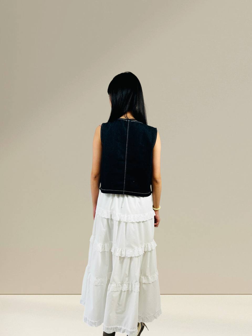 W6022A - Layered Maxi Skirt 