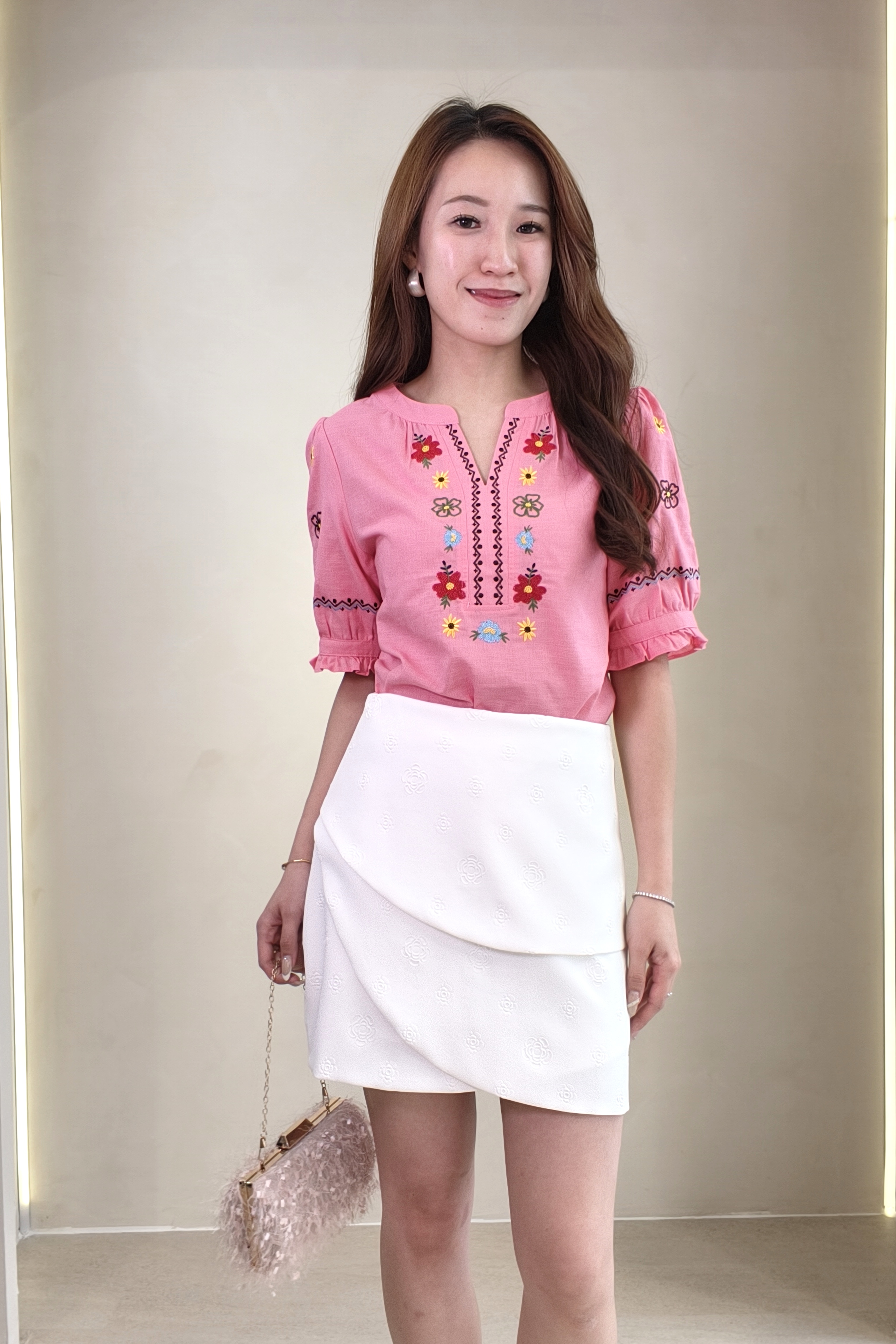 85665 Rosalie Embroidered Blouse