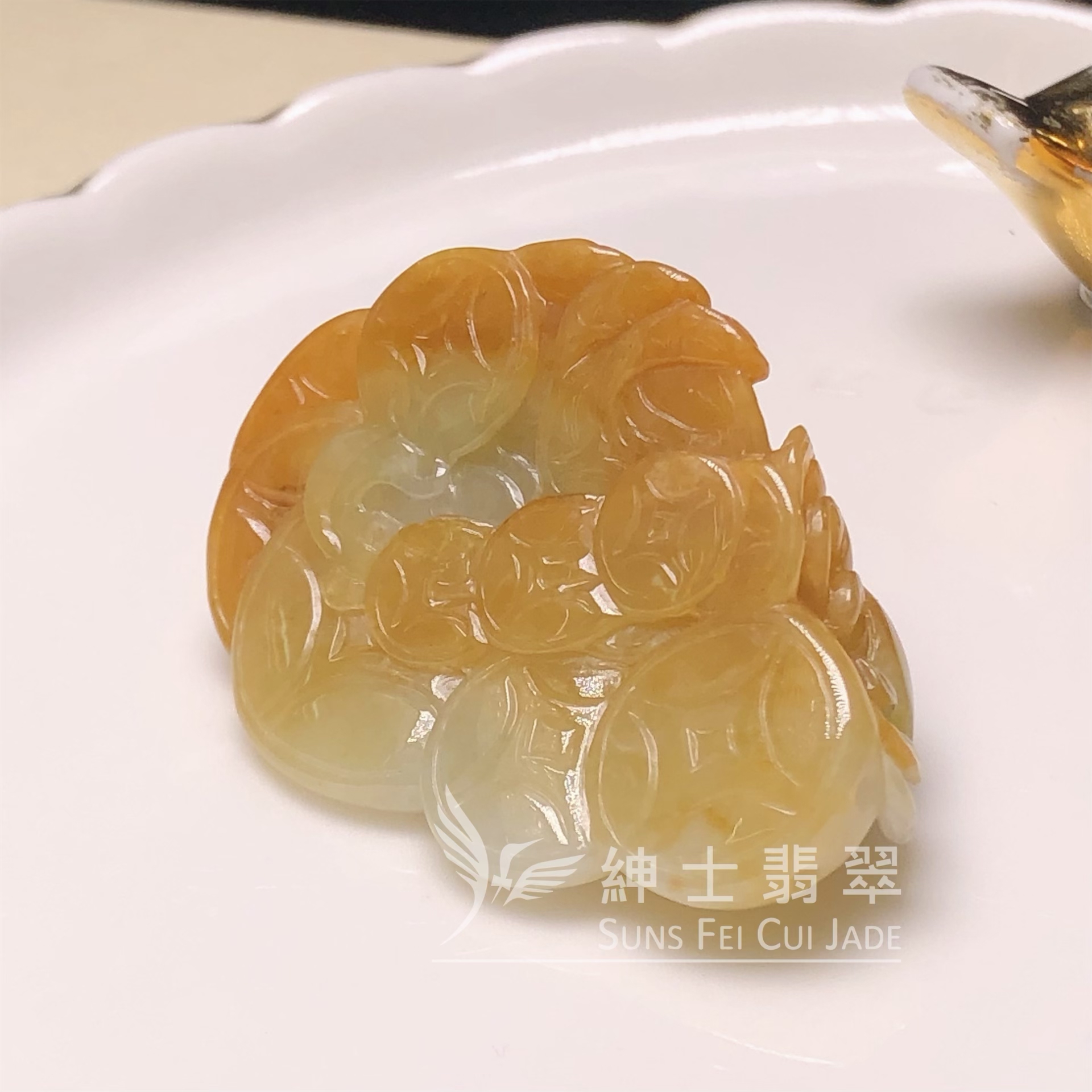 B08980 翡色橫財就手吊墜