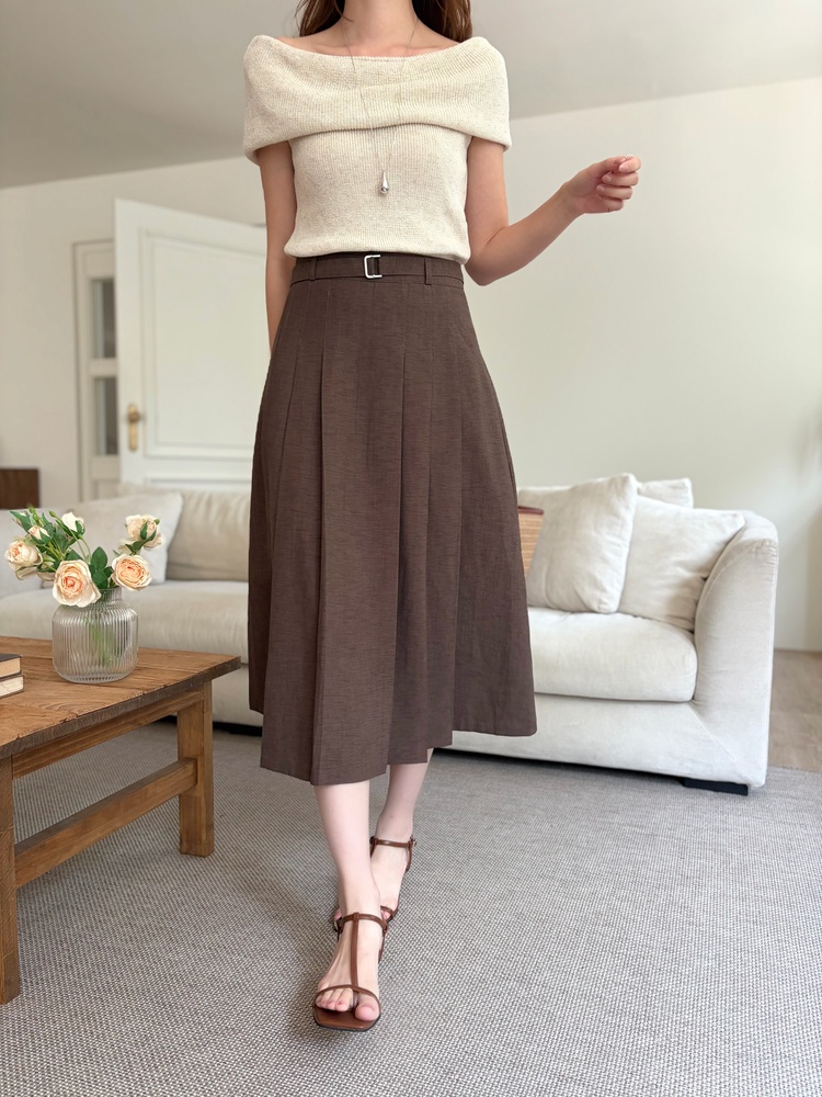 Linen Off Shoulder Top (Oat)
