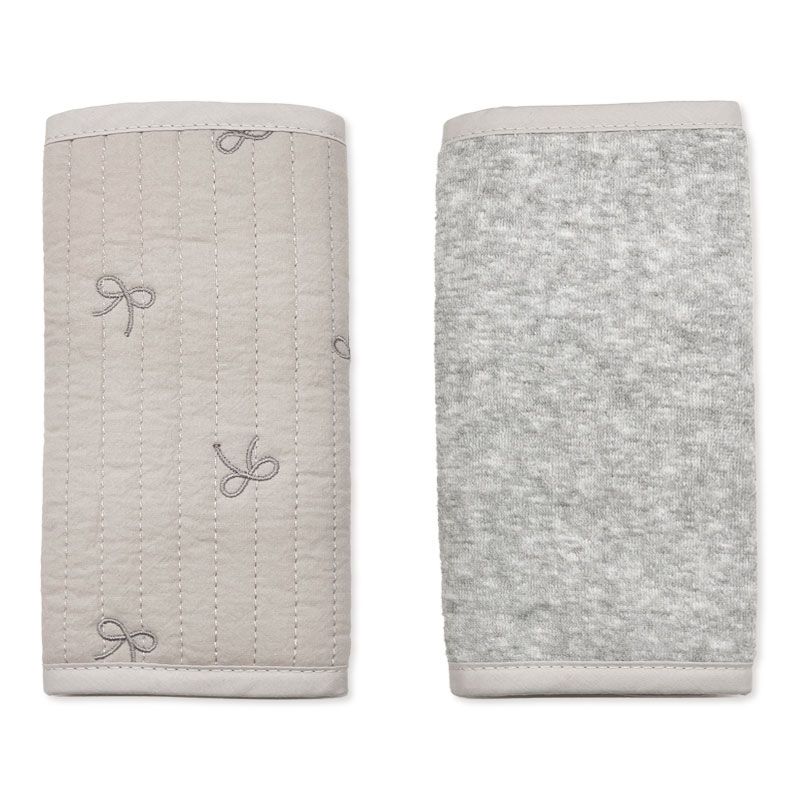 🇯🇵預訂 日本直送🇯🇵絲帶刺繡雙面毛巾布孭帶咬巾肩巾