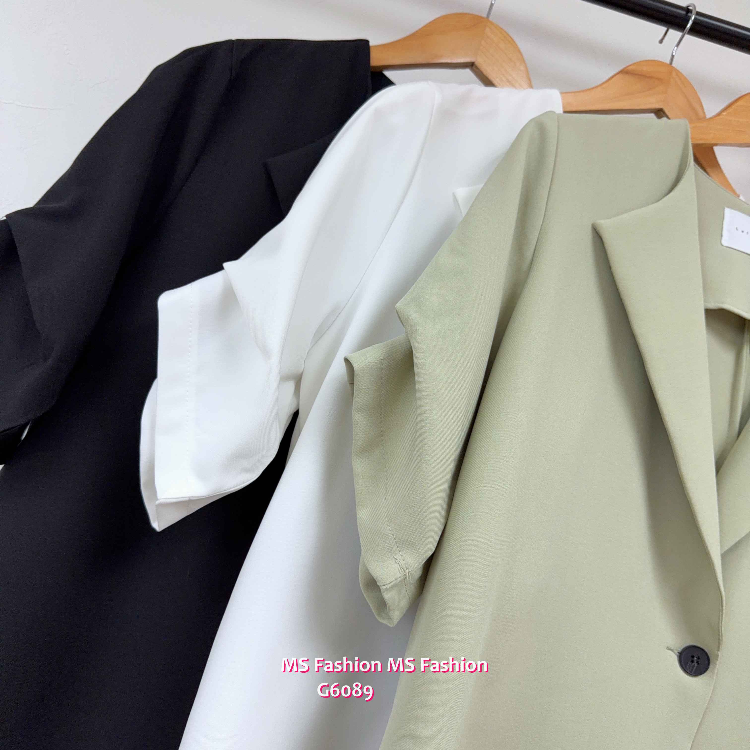 G6189 韓國🇰🇷單鈕短袖薄外套