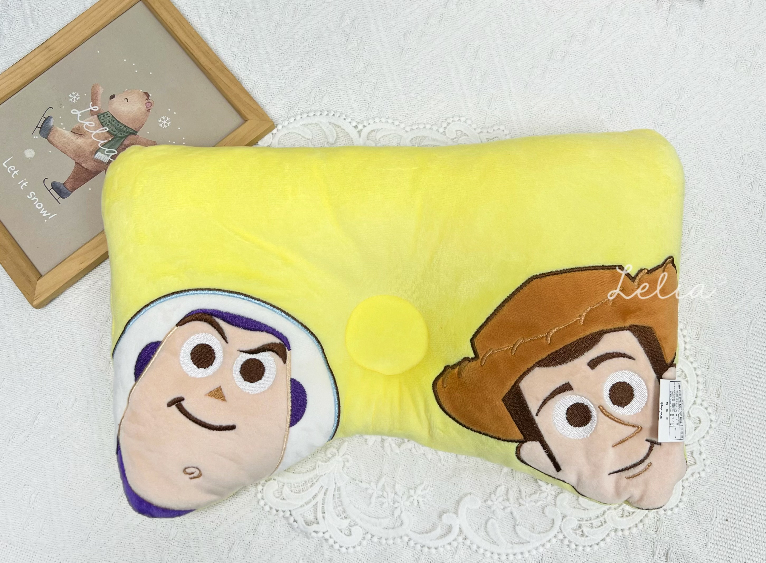 ▫️現貨▫️日本ToyStory三眼仔雙面定型枕頭
