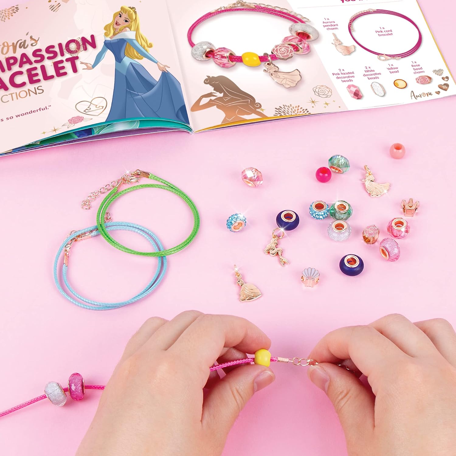 Make It Real Disney Princess Ultimate Princess Jewels and Gems 公主DIY手鏈套裝｜26件套｜可製作3條手鏈｜8歲以上