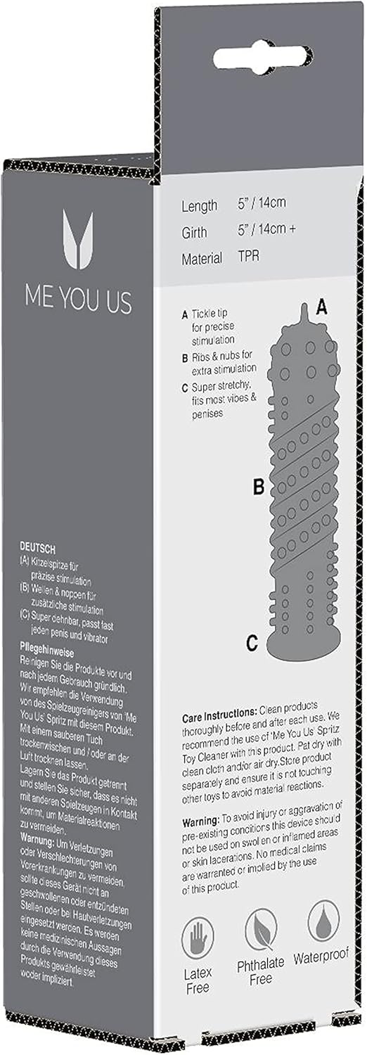 Me You Us Orgasma 陰莖套 (Textured Sleeve for Vibrator or Penis)