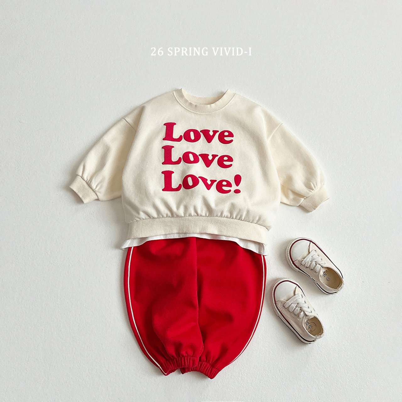 🌸預訂 韓國直送🌸🇰🇷VIVIDI兩色條紋寬鬆束腳運動褲