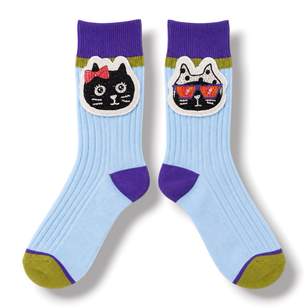 (Pre Order) Skye x Pebbly BiColor Socks