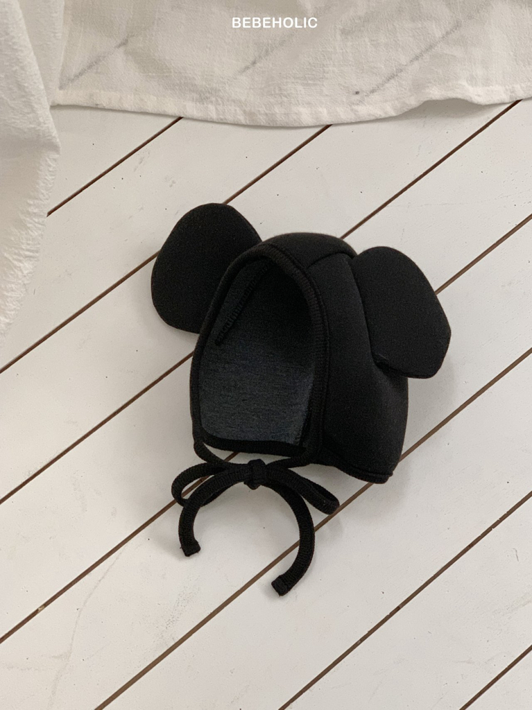 🌸預訂 韓國直送🌸🇰🇷BEBEHOLIC三色標籤立體耳朵嬰兒帽