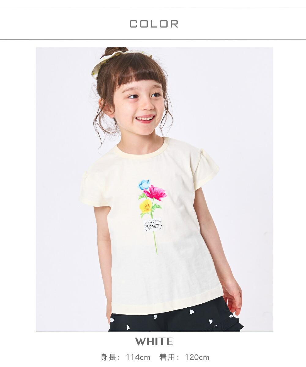 🆕【⭐訂購⭐】🌀 🇯🇵 日本直送 花束💐印花貼布 荷葉邊袖 上衣［2款選］🌀 [ELEA-0138][260614]