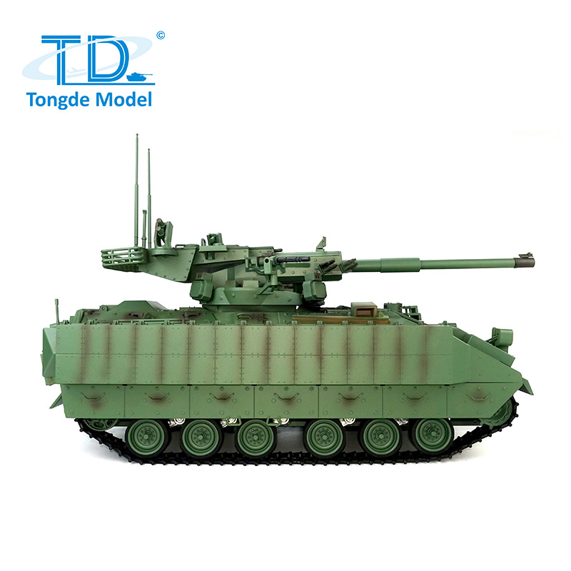全新 通德 1:16 遙控 M 2128 布雷德利 105mm 火炮支援戰車 | 遙控坦克| 3.0版 | 基礎版本 | 紅外線對戰 | 伸縮炮管