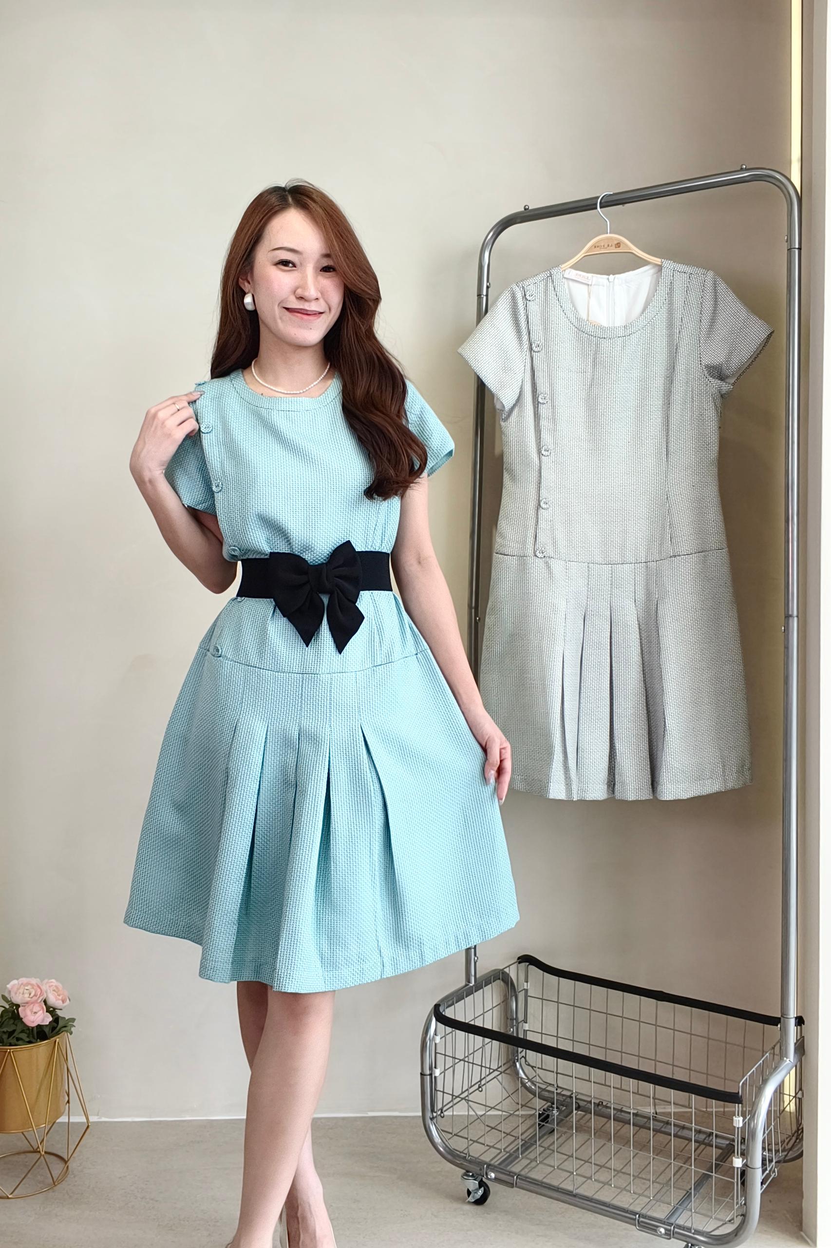 25963 Luna Bloom Textured Dress