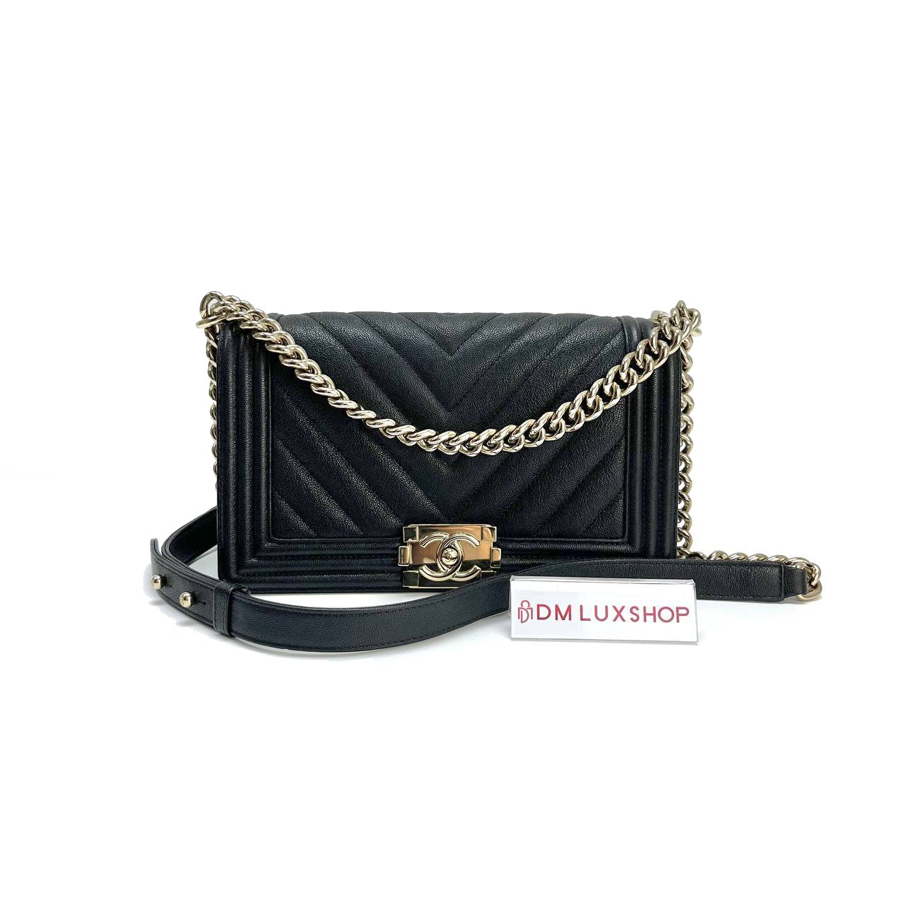 Chanel Chevron Boy Medium GHW (Serial 27)