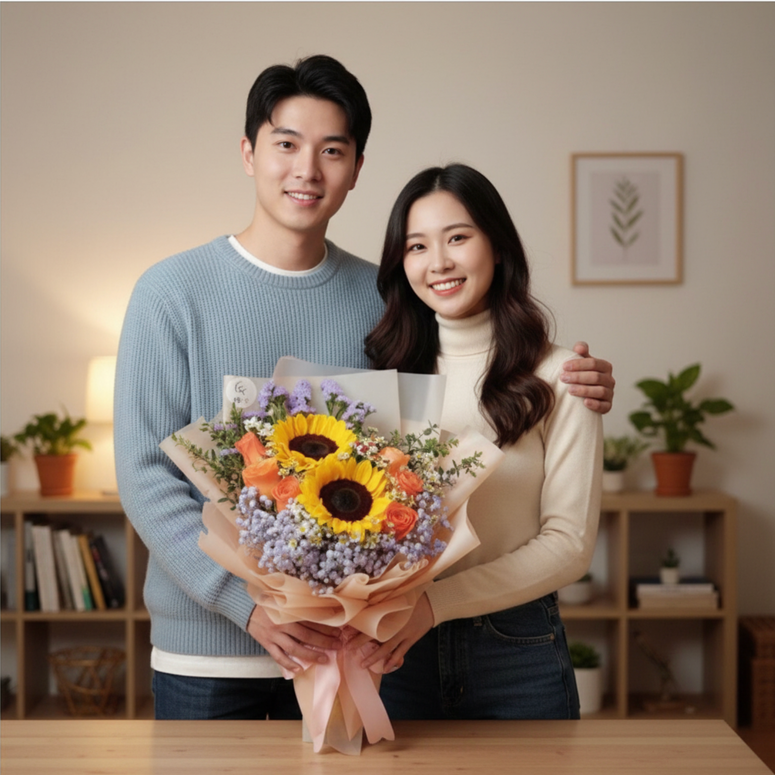  👉🏻鮮👈🏻2支向日葵花束丨畢業花束丨榮休花束丨生日花束丨洗禮花束丨紫系花束丨橙紫系花束丨觀塘花店丨大學畢業花束