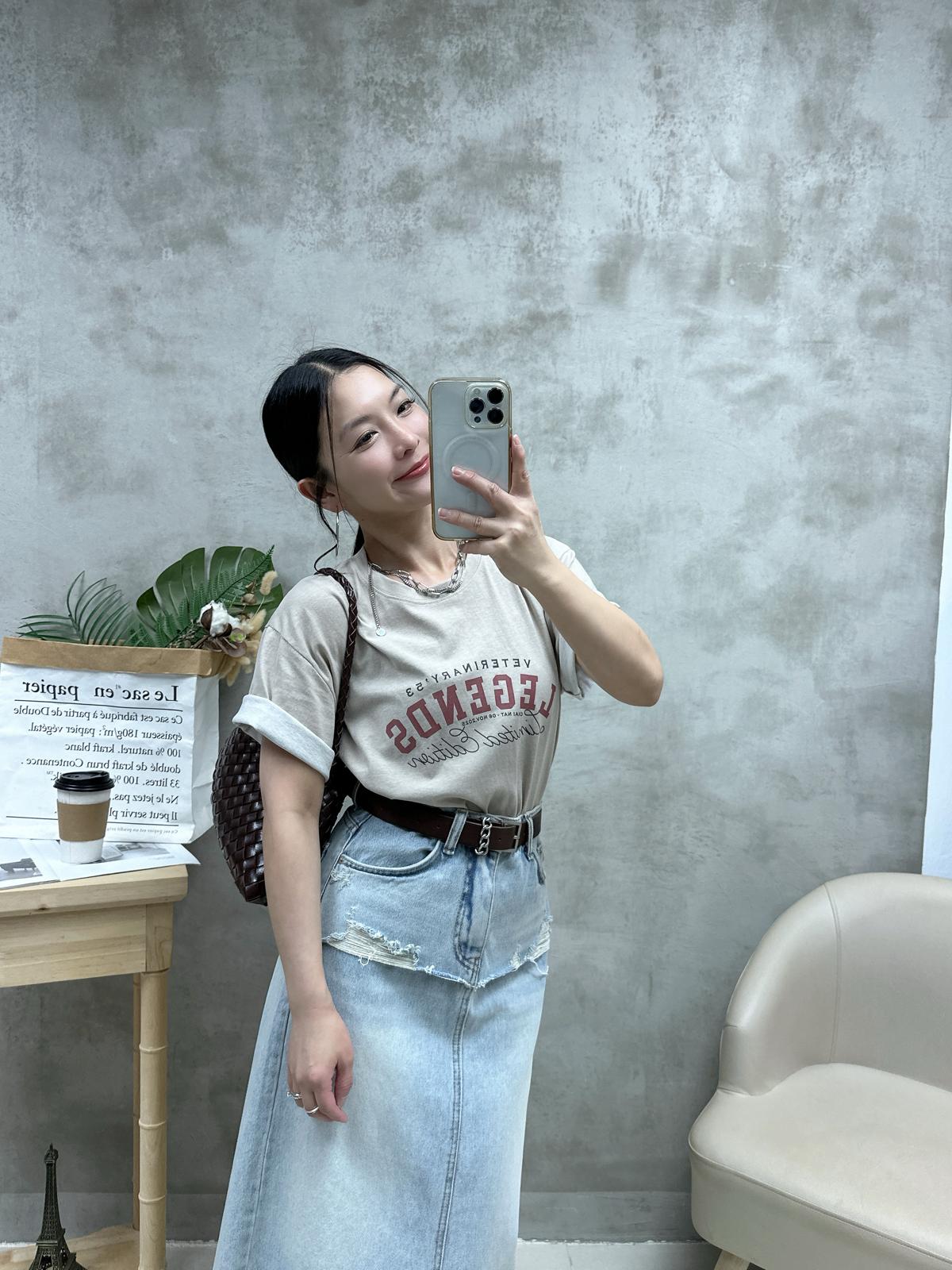 Q02 印字洗水棉Tee