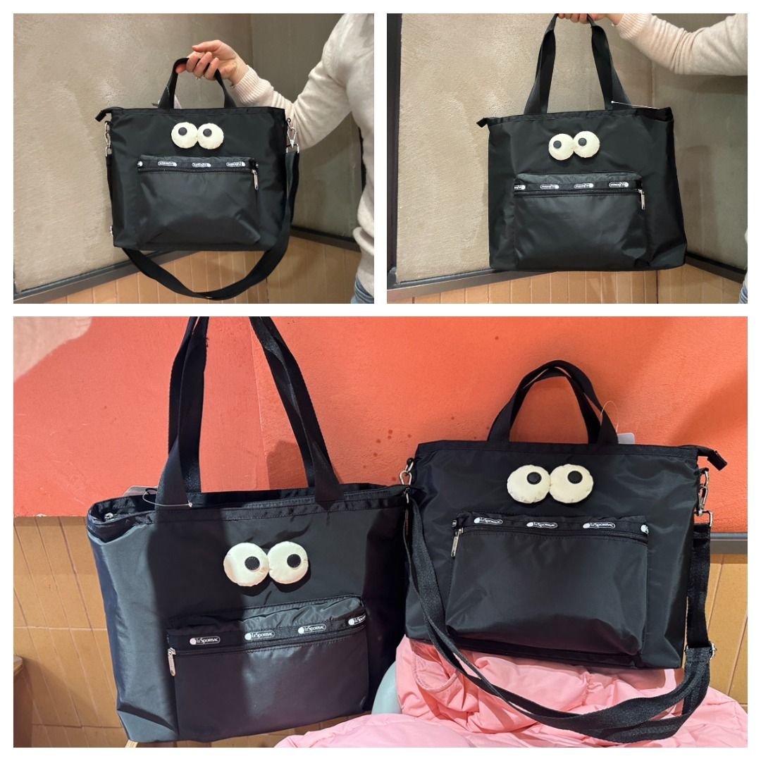 0222 Lesportsac x Anya Hindmarch Carryall Tote Crossbody Bag 3月底