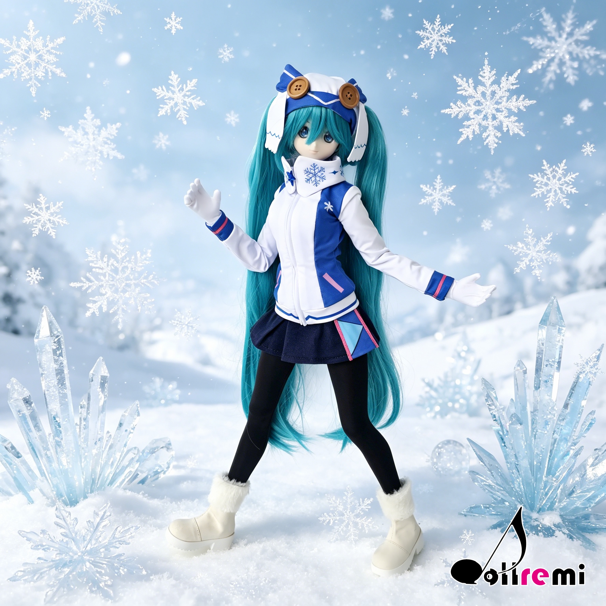 【dollremi】(DD0926) COS 初音未來 Hatsune Miku - SNOW MIKU 雪未來 2016