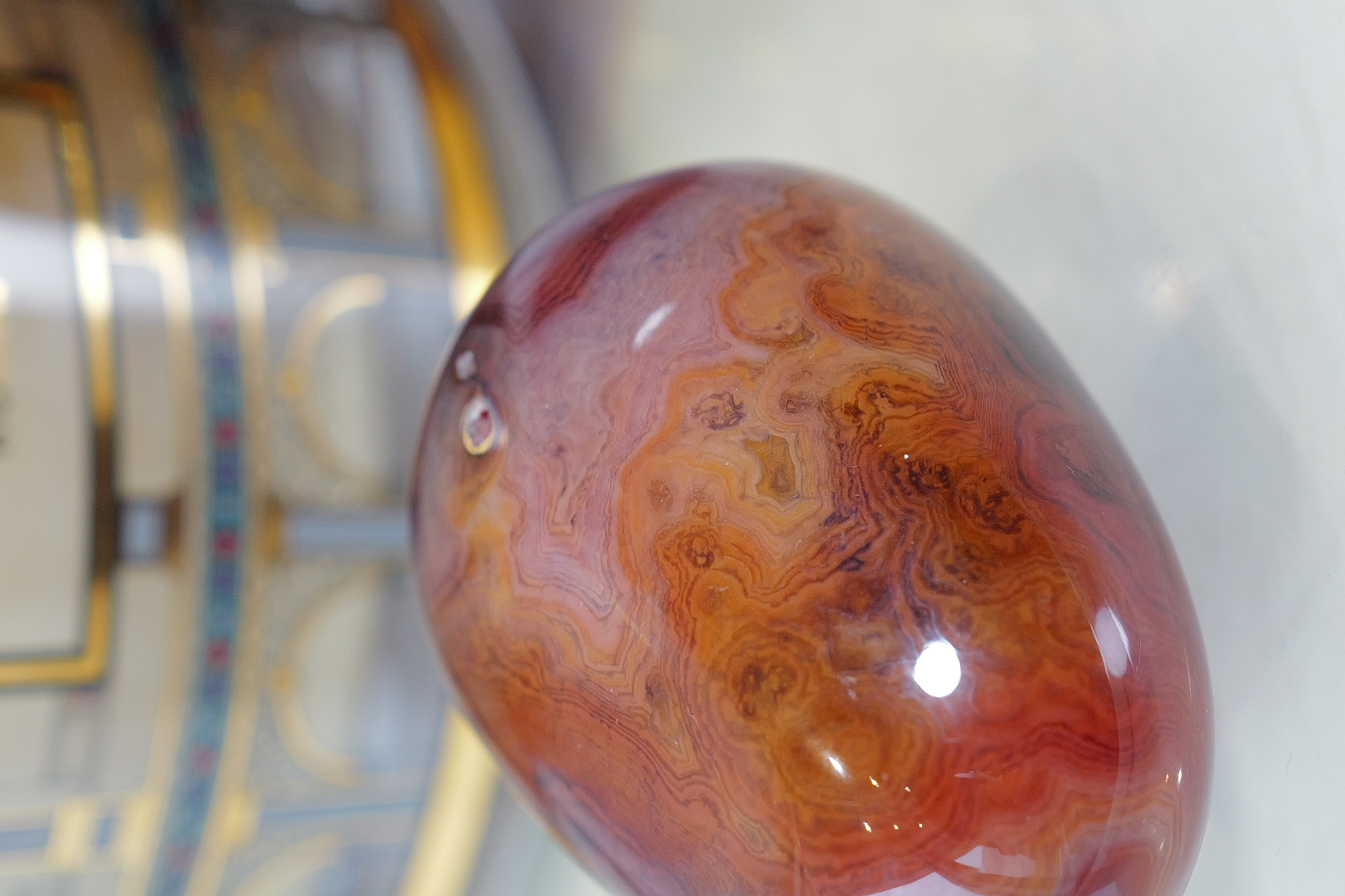  ༒4.2cm纏絲瑪瑙擺件 ༒ AG.08H5G6T-RAA*7M