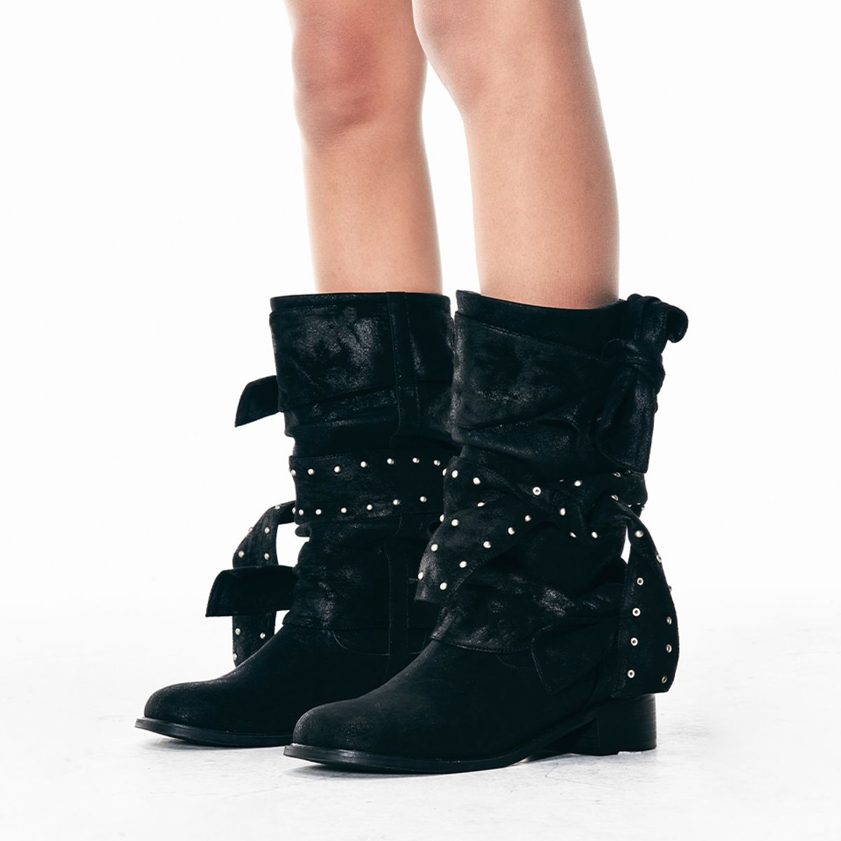 [YEEL] RIBBON RIDER BOOTS