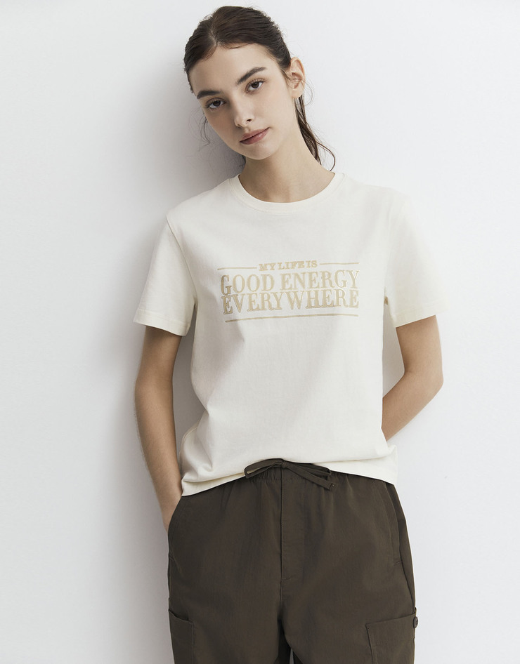 🇰🇷 韓國 Giordano Graphic Tee｜GOOD ENERGY EVERYWHERE