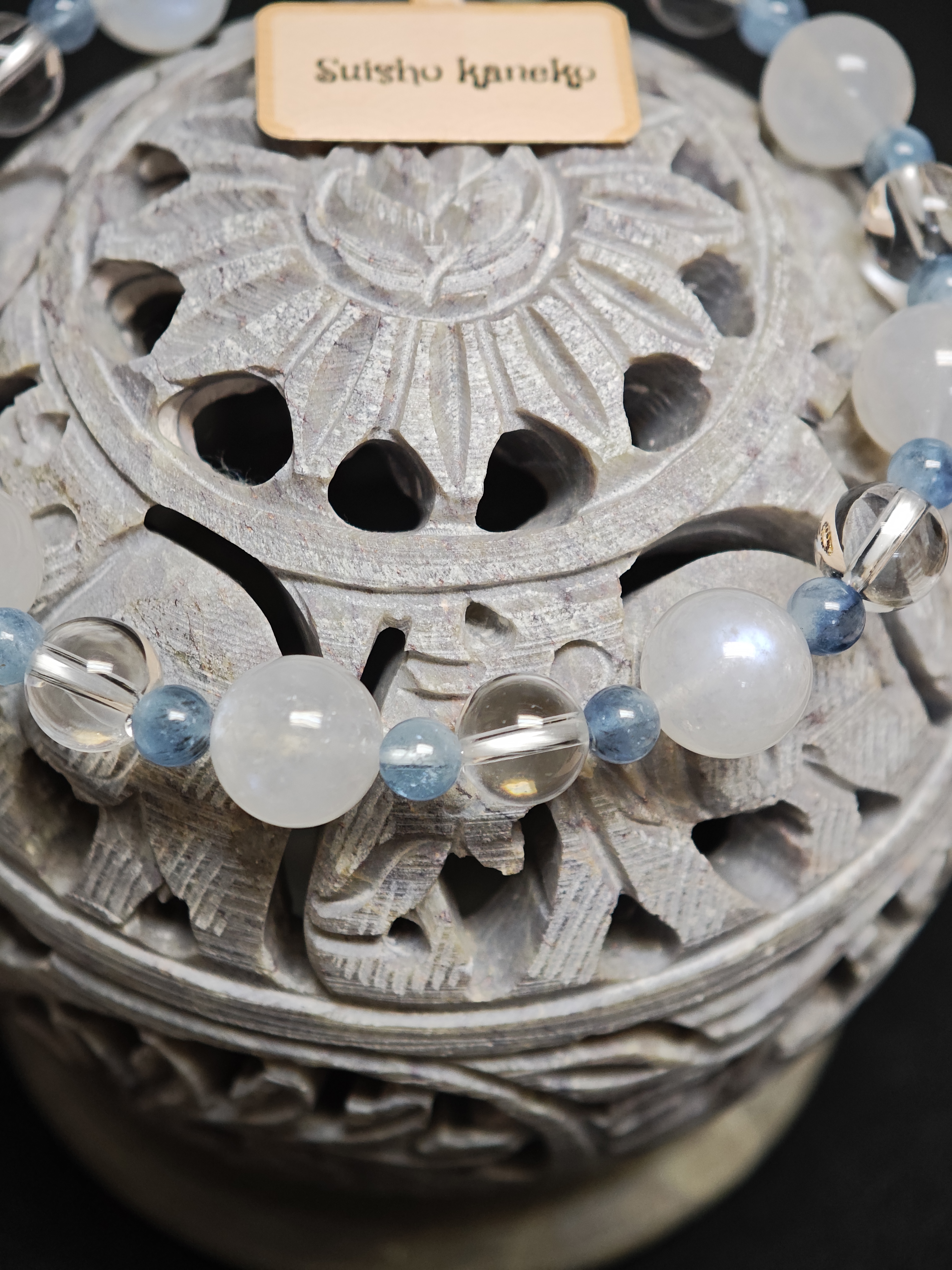 ✨新品DIY水晶手串✨✨🩵海藍寶✨🌕月亮石✨⚪白水晶✨