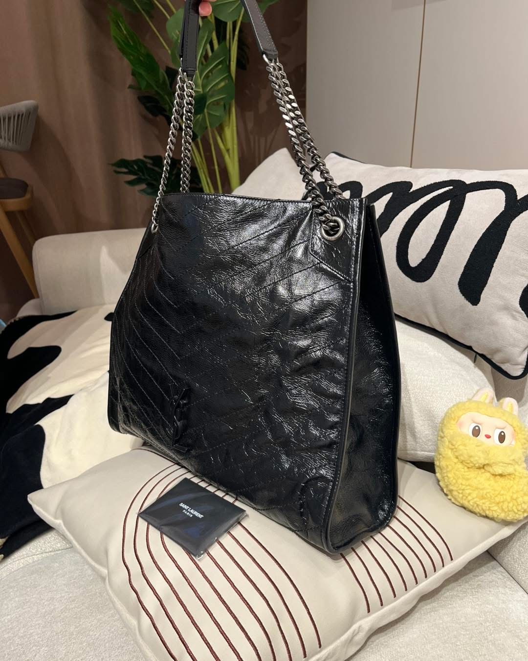 Ysl Niki shopping tote calfskin 100%Authentic, 98%new ✅ certificate ✅dust bag 
