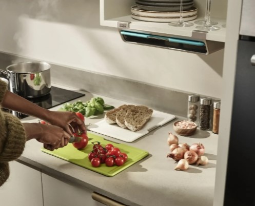 全新 Joseph Joseph懸掛式砧板收納架連多色砧板3塊套裝