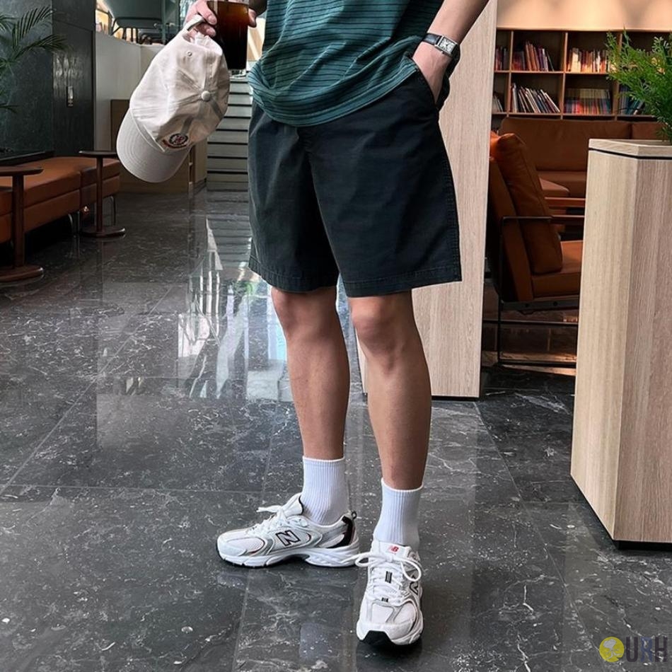 【100%保證韓國直送】Stretch Nylon 輕量高彈力機能尼龍橡筋腰寬鬆短褲 👖 [4 color] RG115872