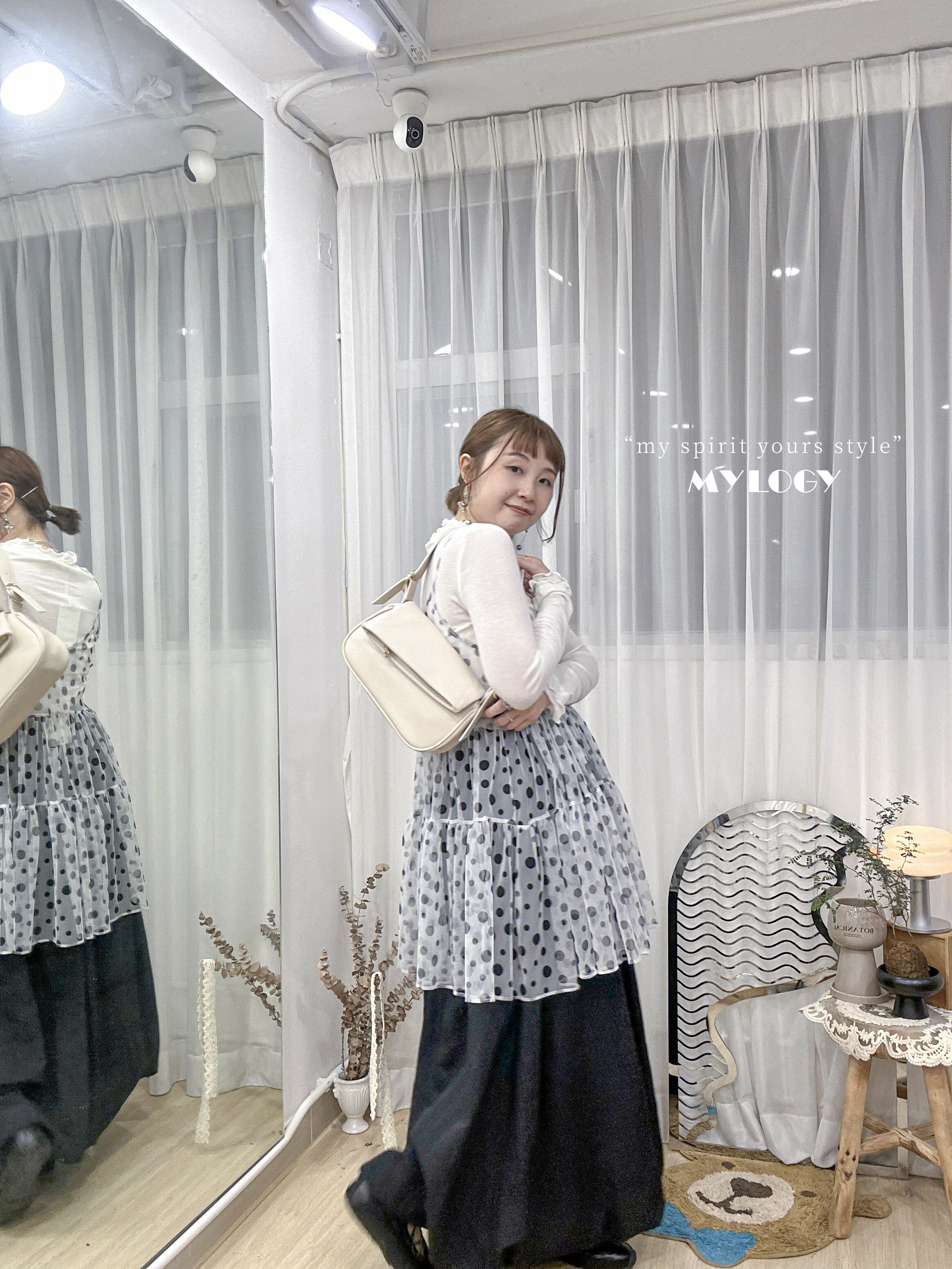 Sun Shine 活力感～波點外搭連身裙 BY0002