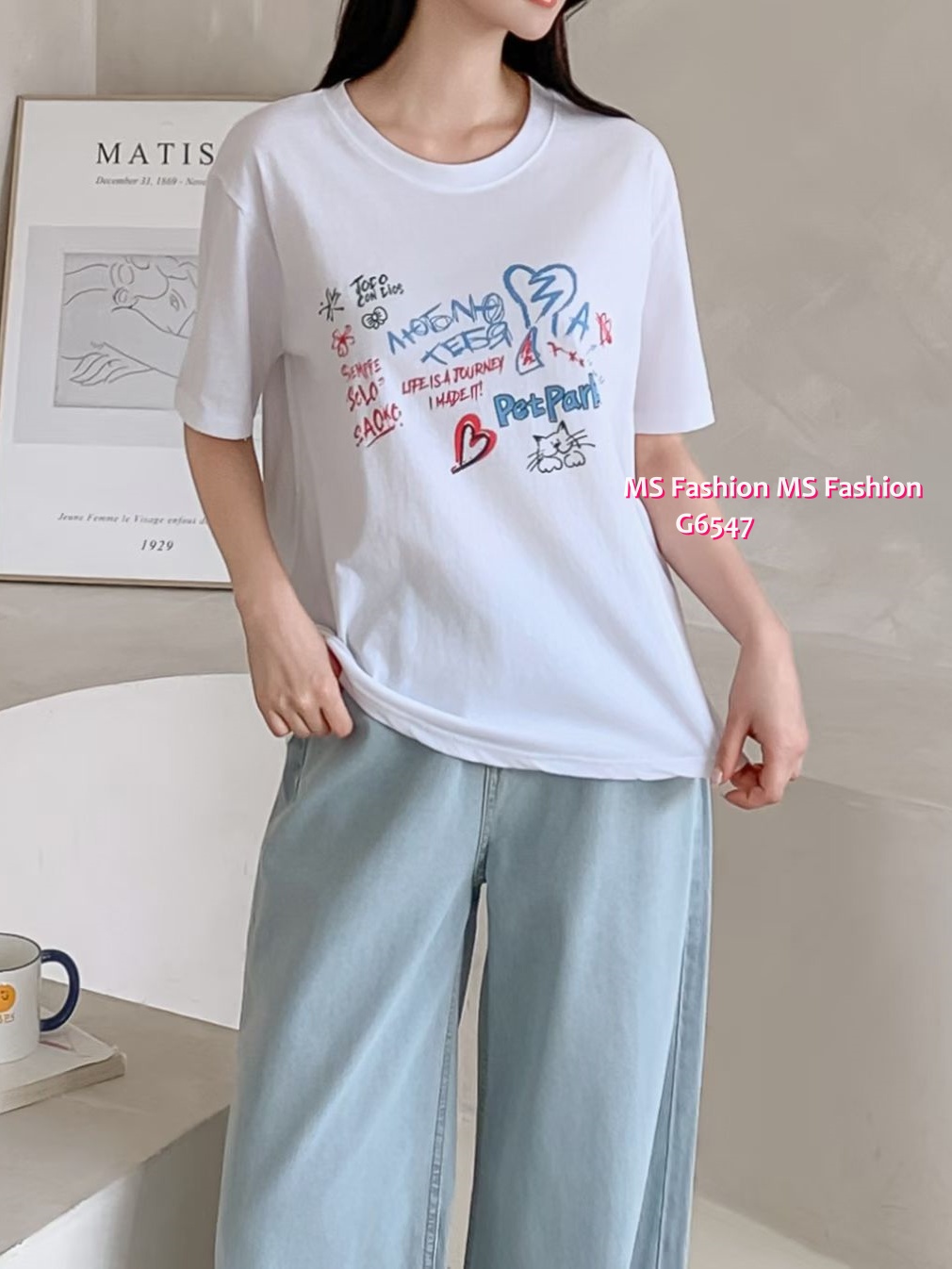 G6547 靚print tee