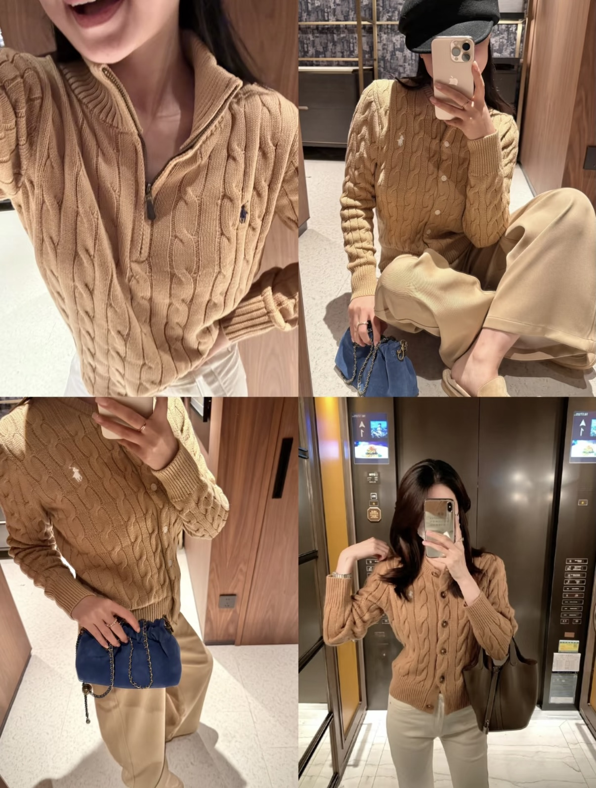 $188件。🔥 最新配色  口碑爆款‼️Ra 經典老錢風大麻花絞花針織開襟衫