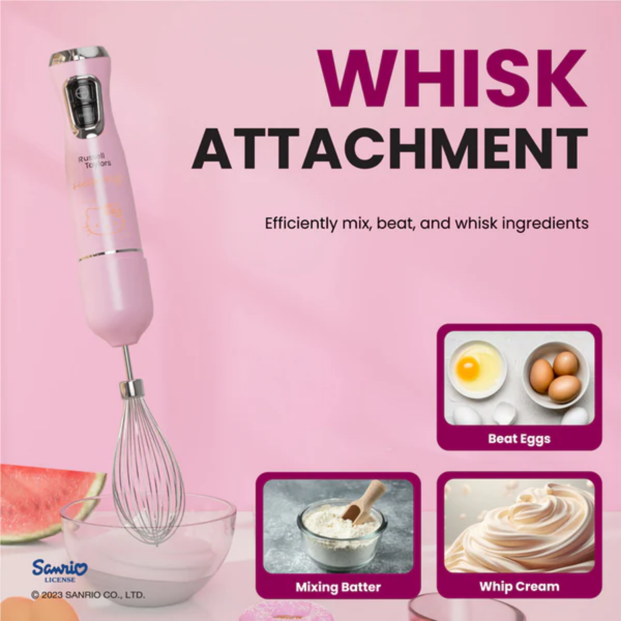 Russell Taylors Hello Kitty Hand Blender (HB1HK)