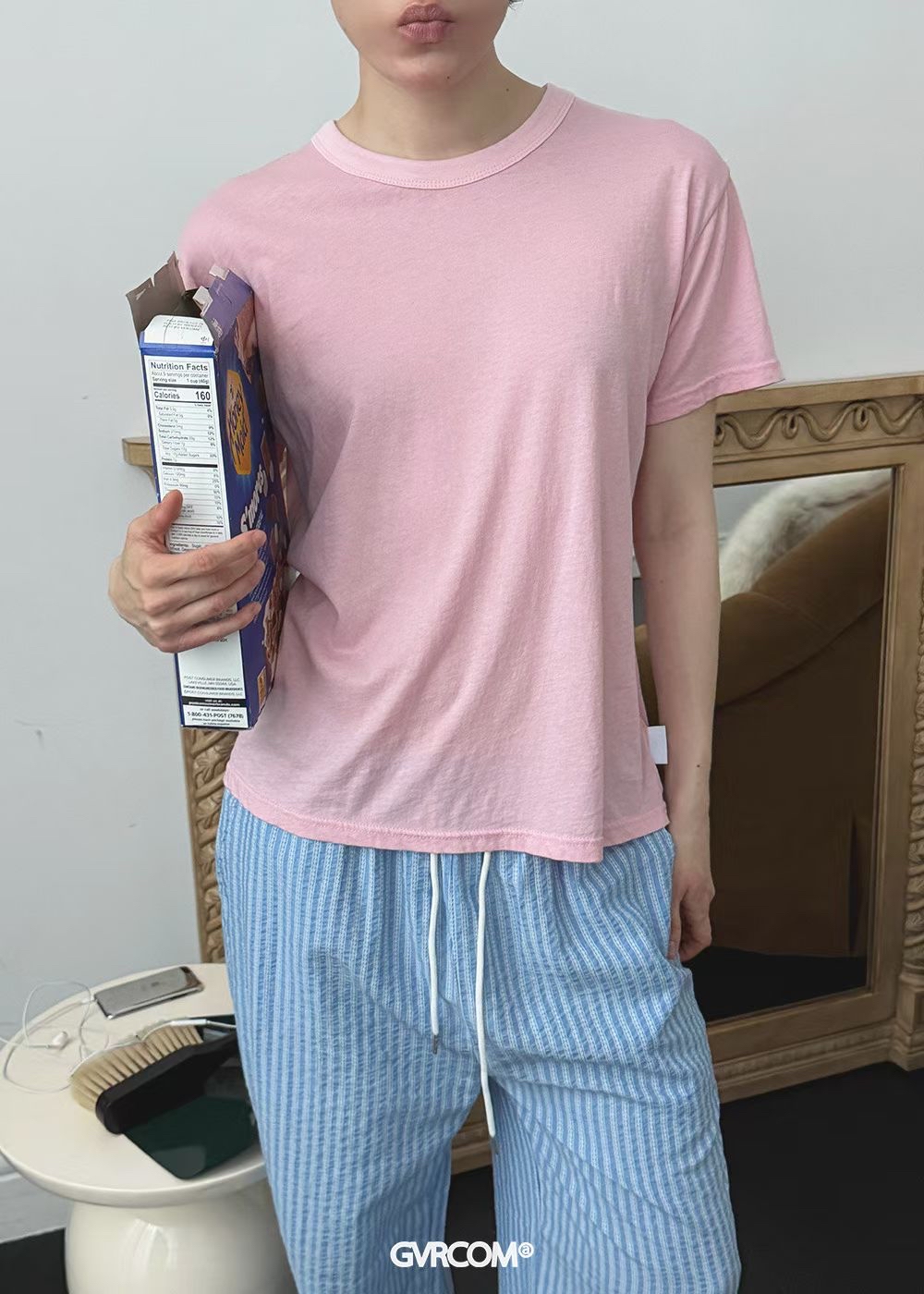 221397 洗水淨色Tee